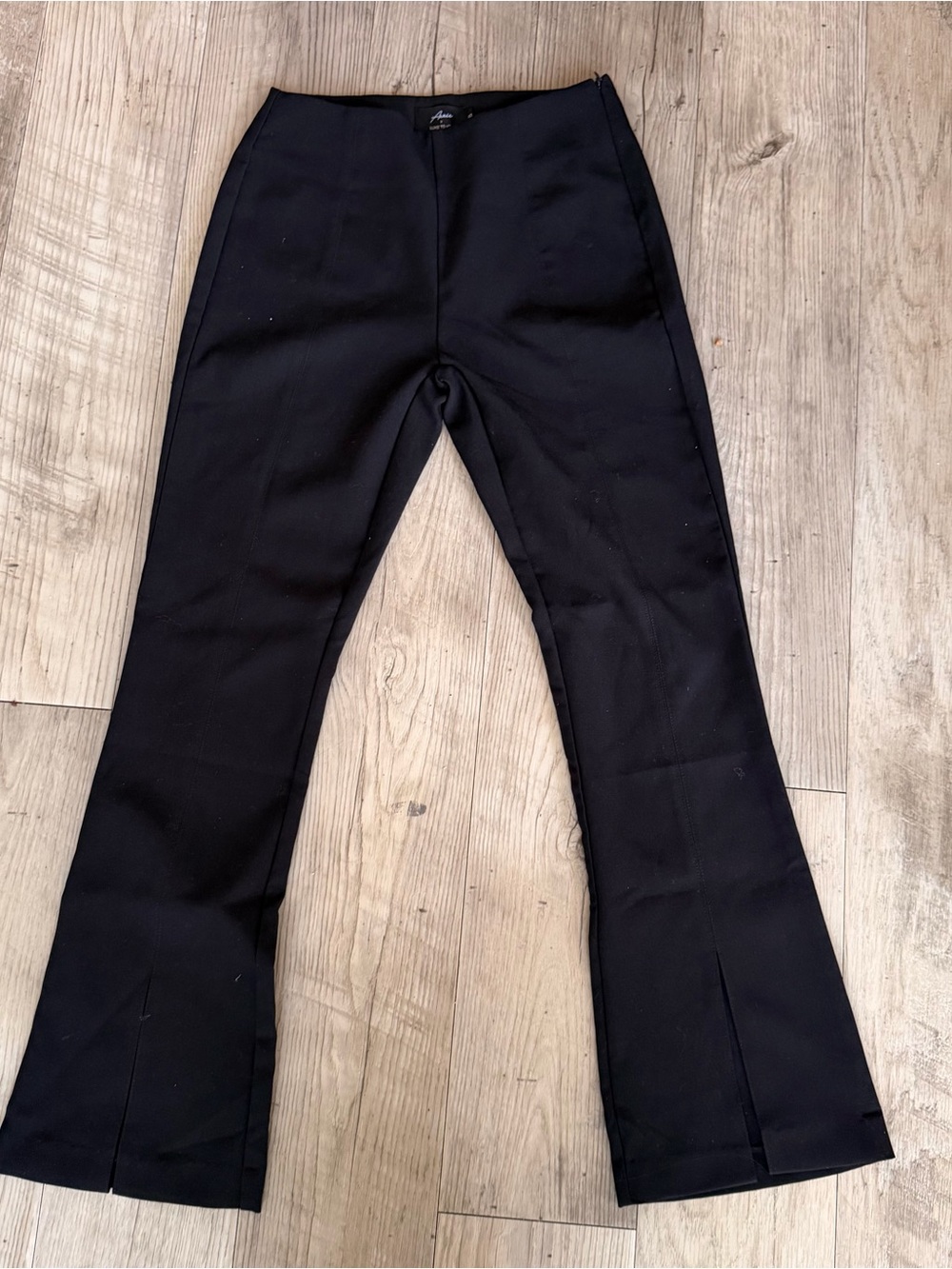 Y2K luxe to kill low waist flare black pants